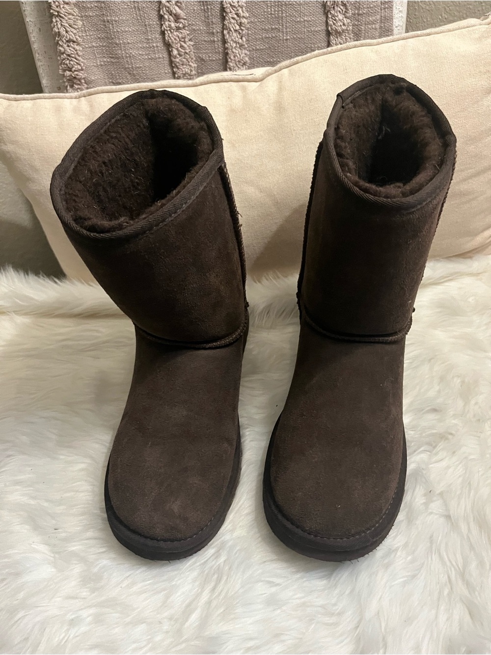 BearPaw Brown Plush-Lined Winter Boots